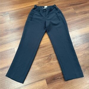 Aritzia Wilfred Darontal Pants Womens Black Elastic Waist Trouser Size 0